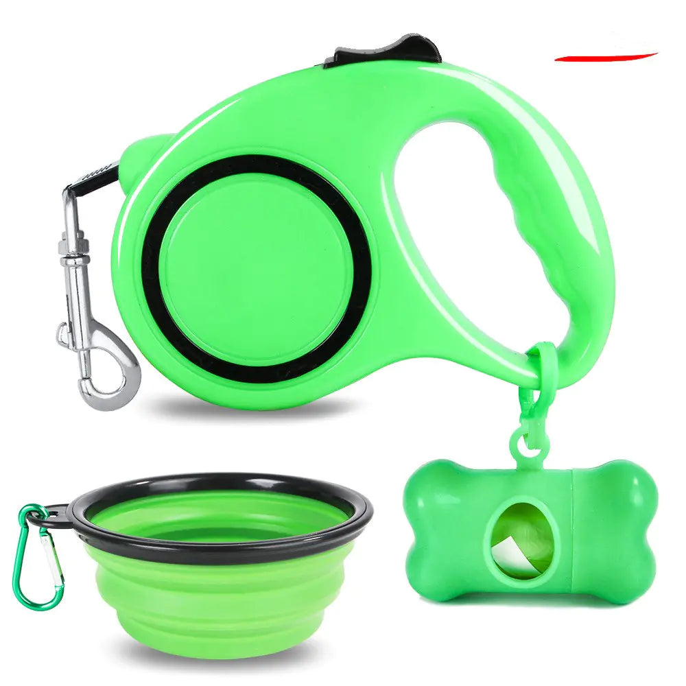 Kit Laisse & Gamelle Pliable pour Chien