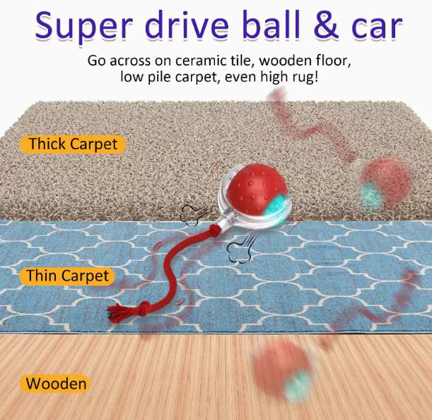 Balle Interactive pour Chien & Chat