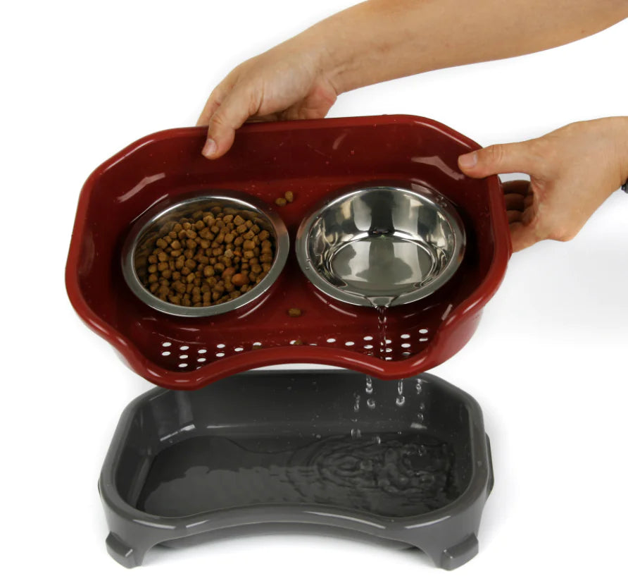 Gamelle Double Inox pour Chien et Chat