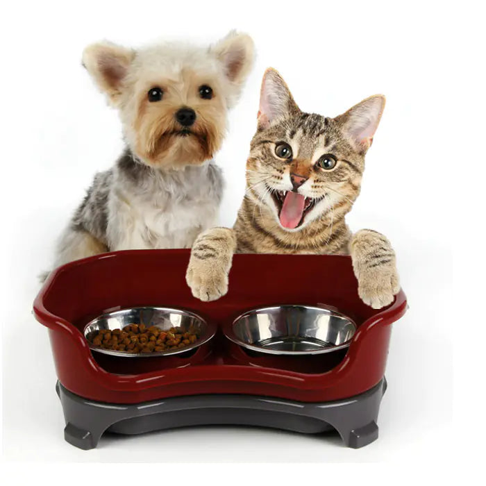 Gamelle Double Inox pour Chien et Chat