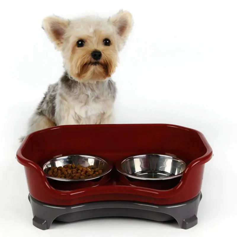 Gamelle Double Inox pour Chien et Chat