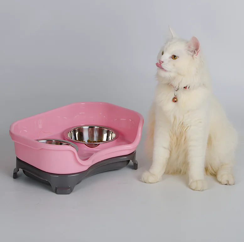 Gamelle Double Inox pour Chien et Chat